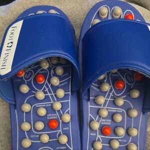 Foot Finish Blue Accupuncture Massage Sandals